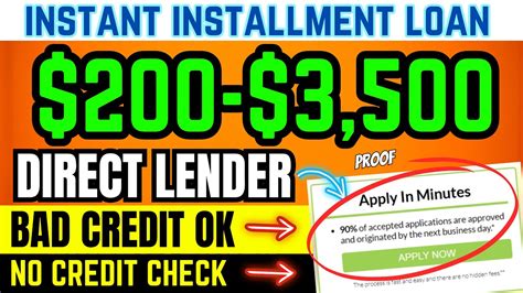 3500 Installment Loan Bad Credit